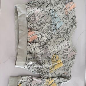 Adidas Women's Graphic Sweatshirt - Gray and Multicolor